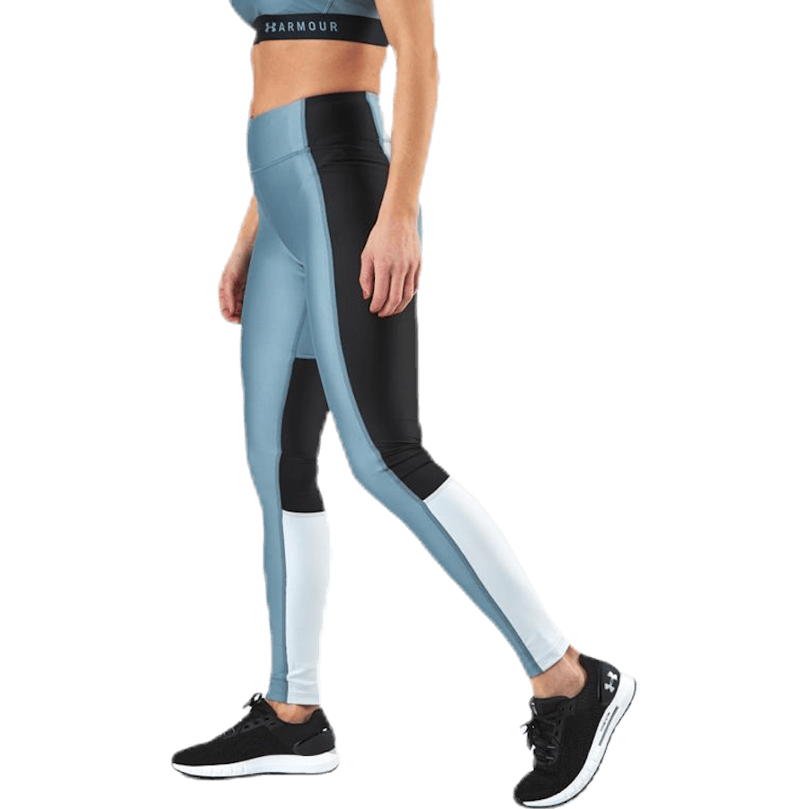 UA HG Armour Perforation Inset Leggings Turquoise - Bild 4