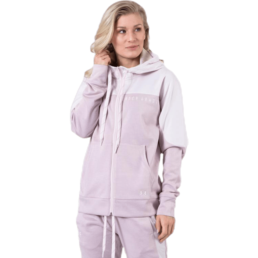 Recover Knit FZ Hoodie Pink