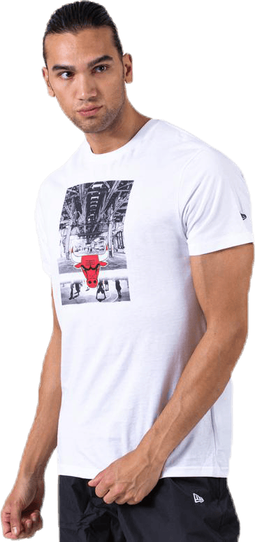 NBA Photo Print Tee Chibul White, Male, Abbigliamento, Maglietta, Bianca, XL