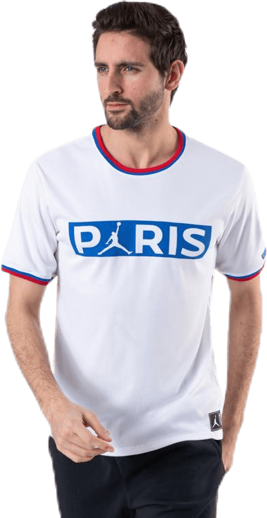 X Psg Wordmark Tee White/Hyper Cobalt