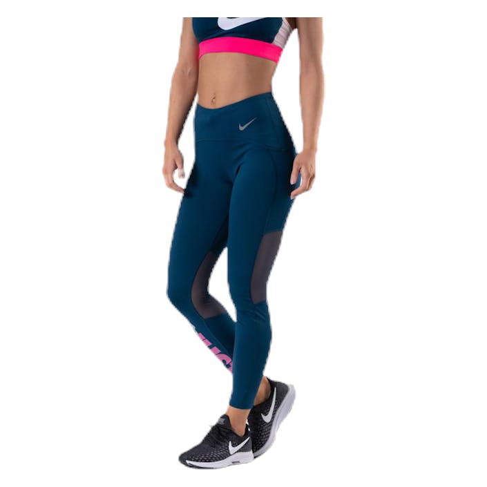 Icon Clash Speed 7/8 Tight Blue, Female, Abbigliamento, Leggings, Allenamento, Blu, XS