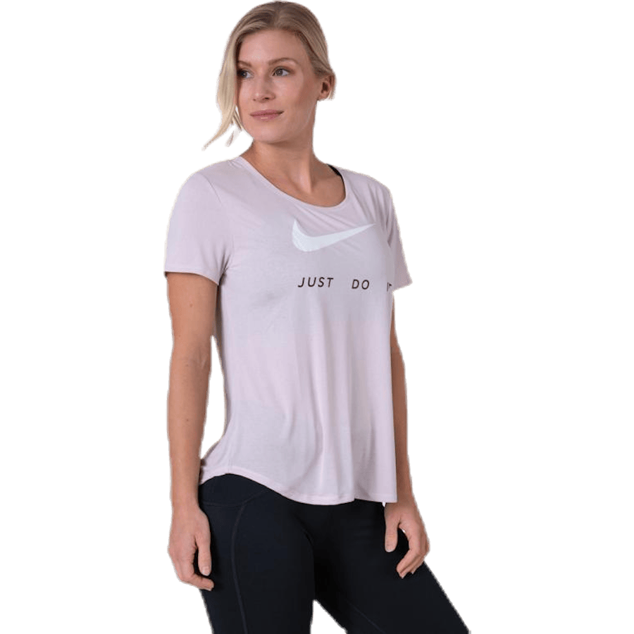 Top SS Swoosh Run Pink/White - Bild 3