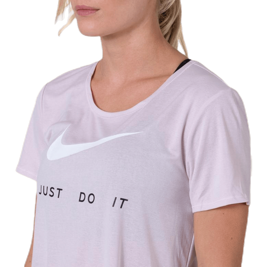 Top SS Swoosh Run Pink/White - Bild 4