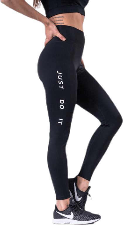 7/8 Swoosh Run Tight Black