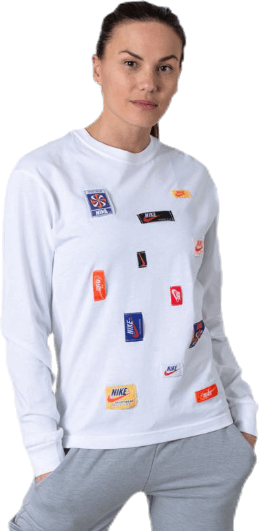 Nsw Long-Sleeve White, Female, Apparels, Shirts, White, L