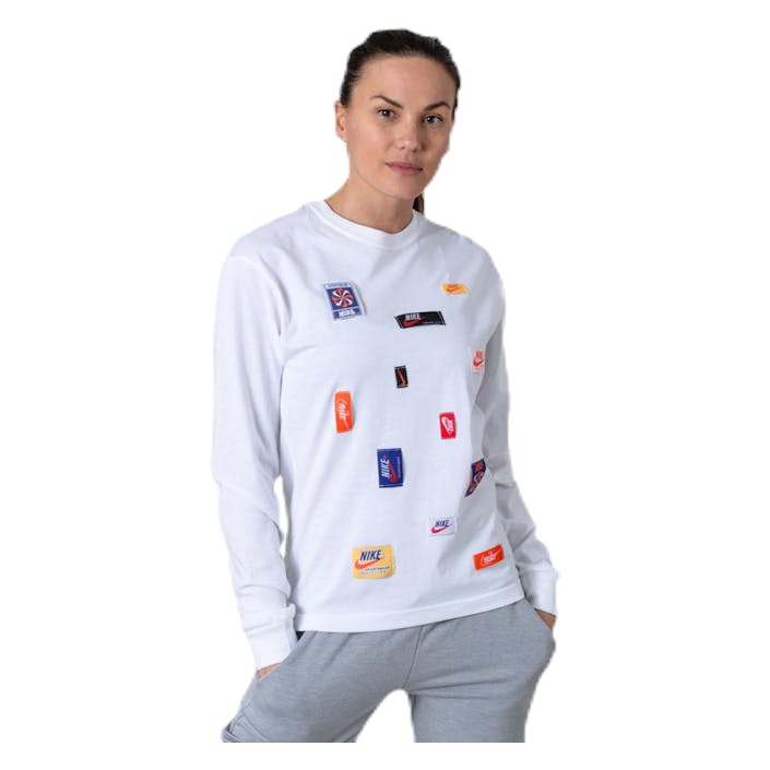 Nsw Long-Sleeve White, Female, Apparels, Shirts, White, L
