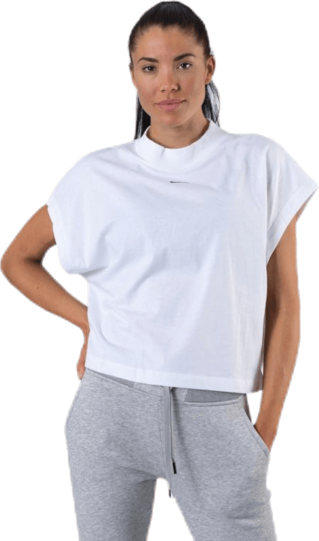 Nsw Essential Ss Top White/Black, Female, Apparels, T-shirt, White, L