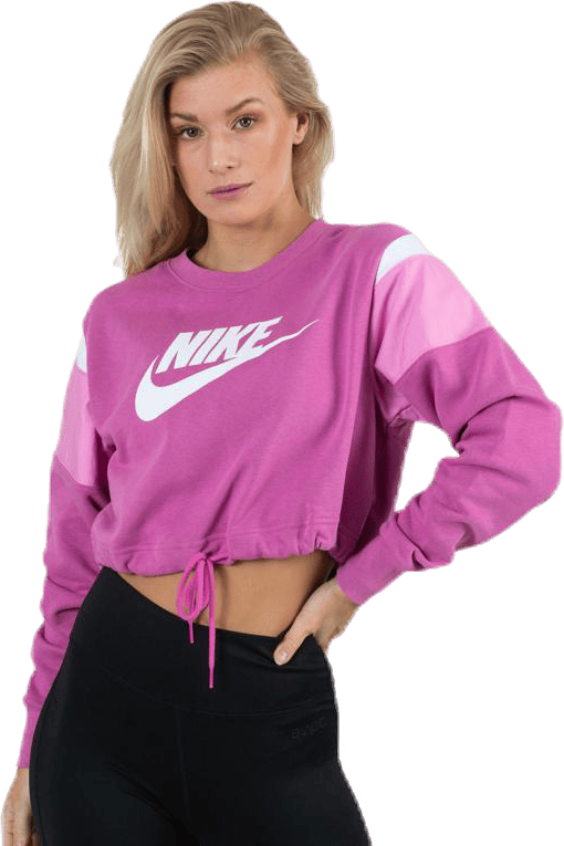 Nsw Heritage Crew Flc Sb Pink/White, Female, Odevy, Košele, Ružová, XS