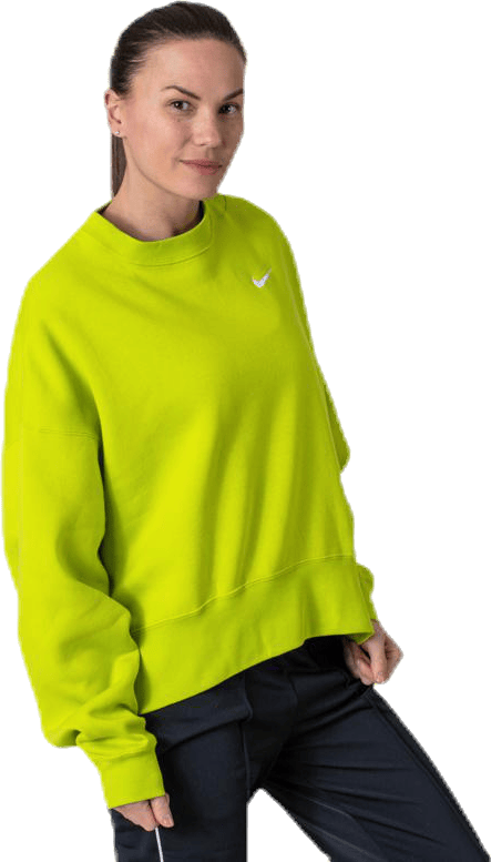 Nsw Flc Trend Crew White/Green, Female, Kläder, Skjortor, Grön, M