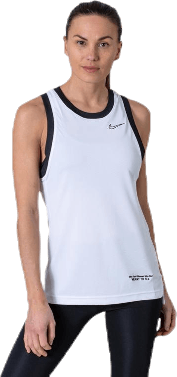 Women's Dri-Fit Tank, Female, Apparels, Tops, White/Black, S