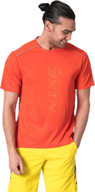 Dry Miler SS Future Fast Orange, Male, Apparels, T-shirt, Running, Orange, S