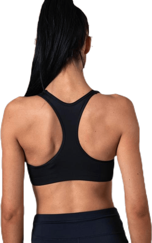 Swoosh Women's Medium-Support Non-Padded Sports Bra BLACK/WHITE/WHITE - Bild 3