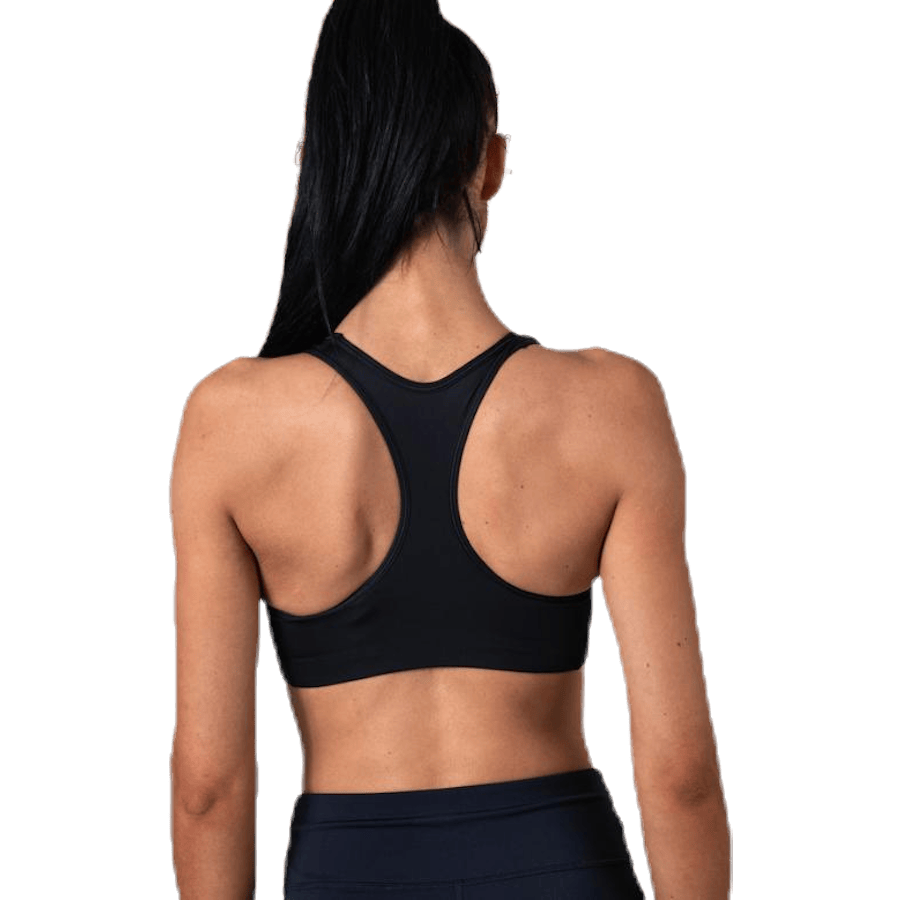 Swoosh Women's Medium-Support Non-Padded Sports Bra BLACK/WHITE/WHITE - Bild 3