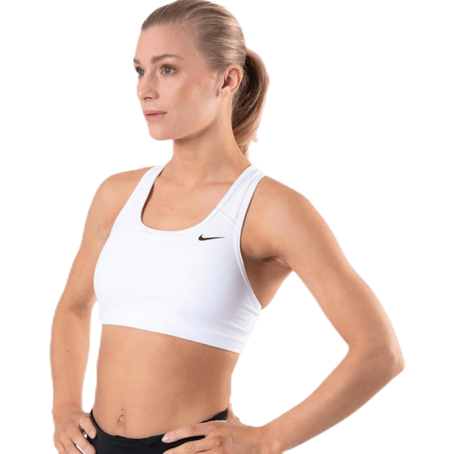 Swoosh Women's Medium-Support Non-Padded Sports Bra WHITE/BLACK - Bild 2