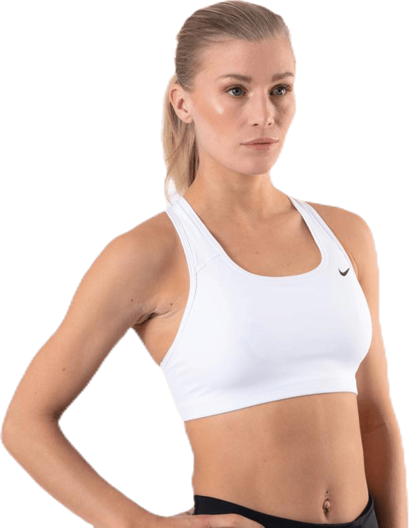 Swoosh Women's Medium-Support Non-Padded Sports Bra WHITE/BLACK - Bild 4