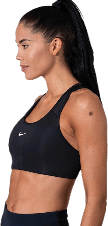 Swoosh Women's Medium-Support 1-Piece Pad Sports Bra BLACK/WHITE - Bild 3