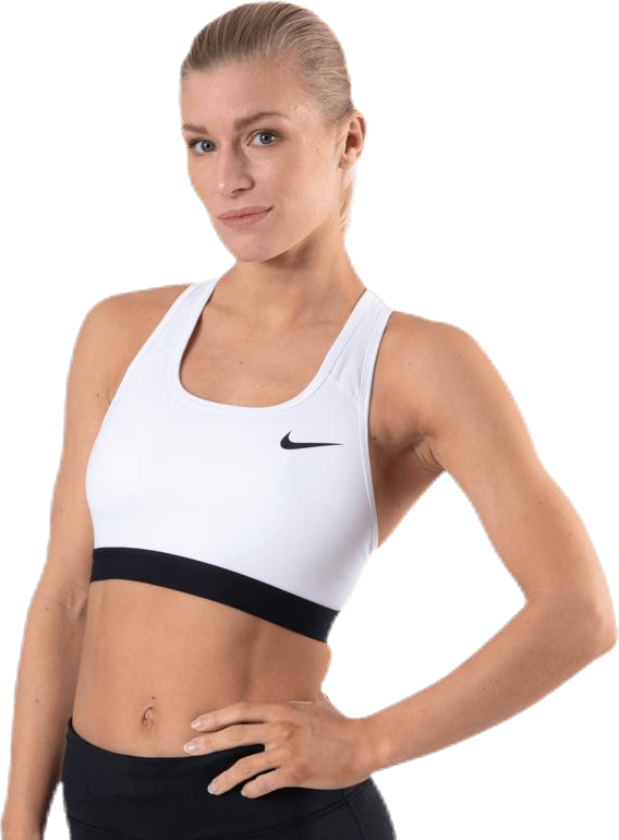 Dri-FIT Swoosh Women’s Medium-Support Non-Padded Sports Bra WHITE/BLACK/BLACK