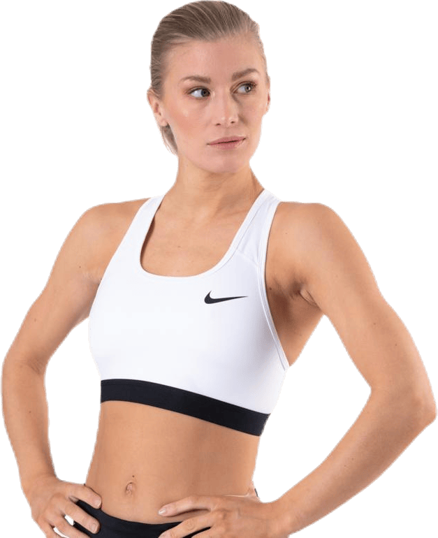 Dri-FIT Swoosh Women's Medium-Support Non-Padded Sports Bra WHITE/BLACK/BLACK - Bild 2