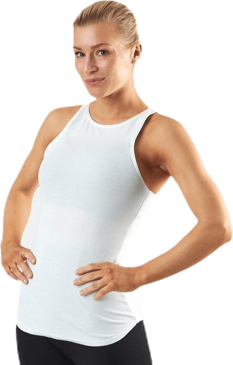 Yoga Luxe Rib Tank White