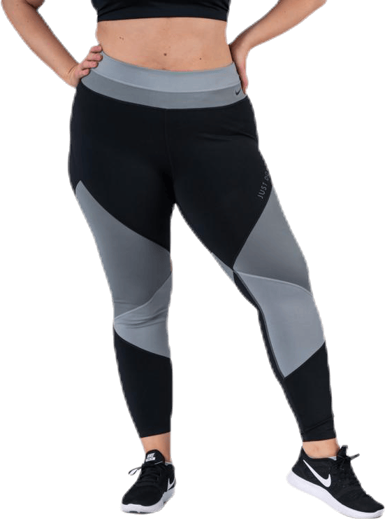 One Tight 7/8 Colorblock Plus Grey, Female, Apparels, Leggings, Workout, Multi color, XL