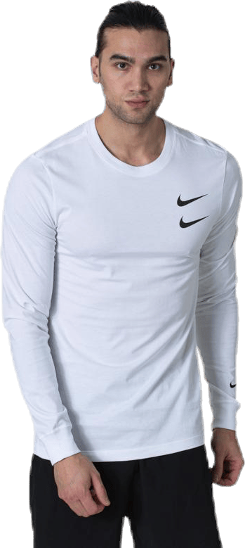 Swoosh Ls Tee White