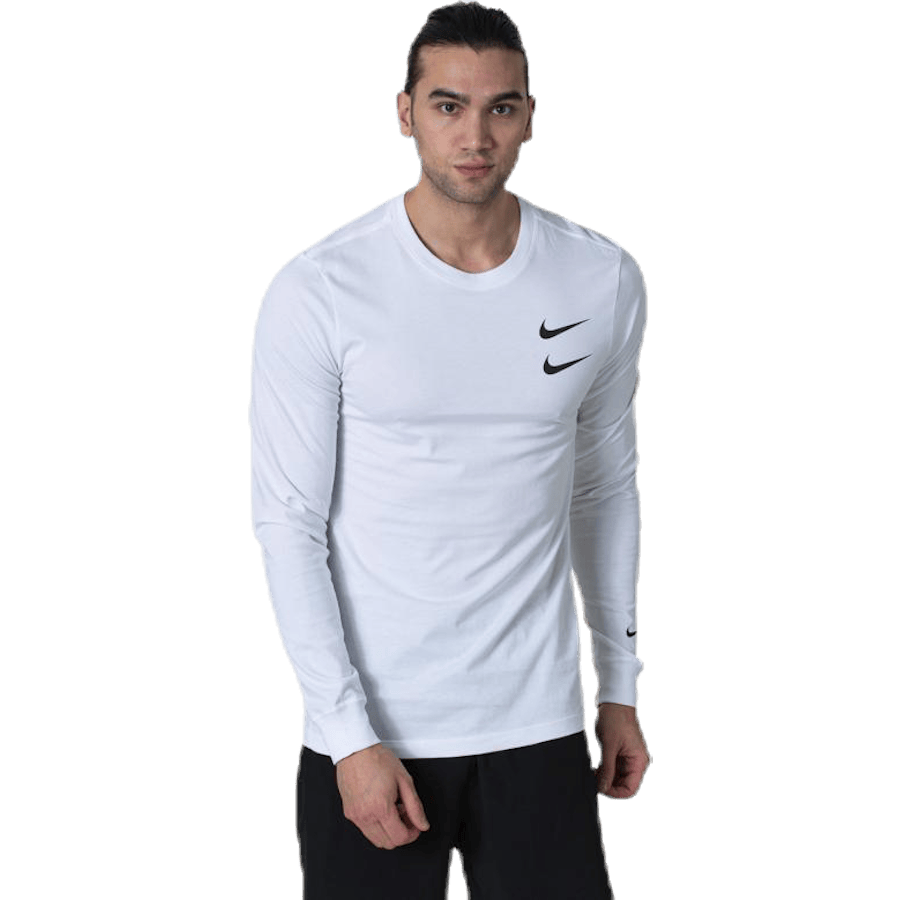 Swoosh Ls Tee White