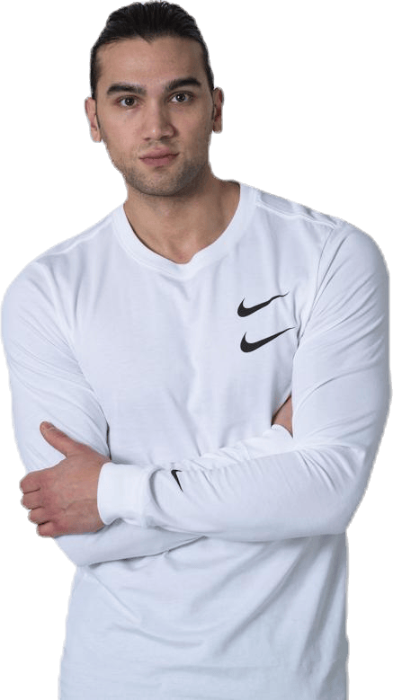 Swoosh Ls Tee White - Bild 3