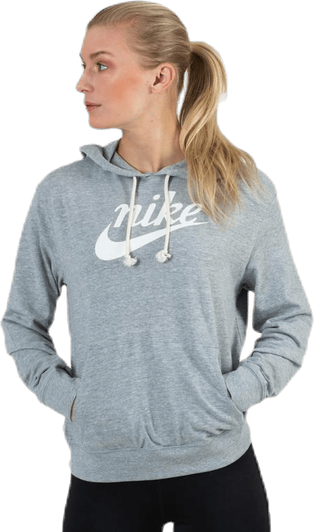 Gym Vintage Hoodie Grey, Female, Abbigliamento, Camicie, Grigio, M