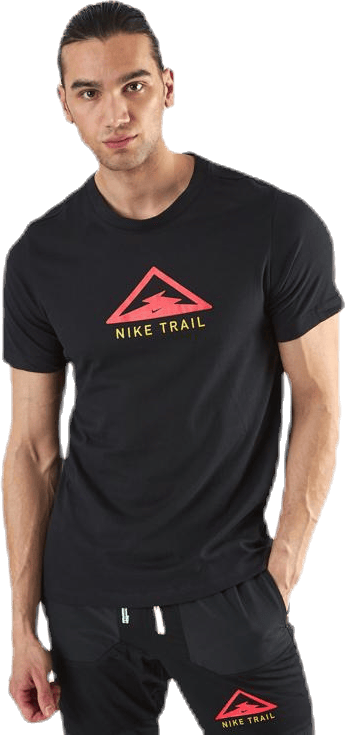 Dry Tee Trail Black, Male, Apparels, T-shirt, Running, Black, M