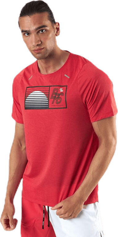 Rise 365 SS Top BRF Red, Male, Apparels, T-shirt, Running, Red, XXL