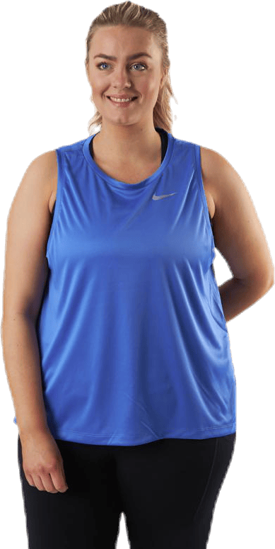 Dry Miler Tank Plus Blue, Female, Apparels, Tops, Running, Blue, XXXL