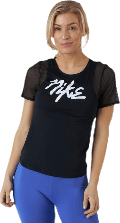 SS Runway White/Black, Female, Vêtements, T-shirt, Courses, Noir, S