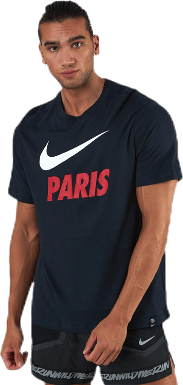 PSG Tee Ground Blue, Male, Apparels, T-shirt, Soccer, Blue, M