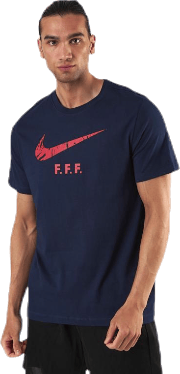 FFF TR Ground Blue, Male, Klær, T skjorte, Fotball, Blå, XL