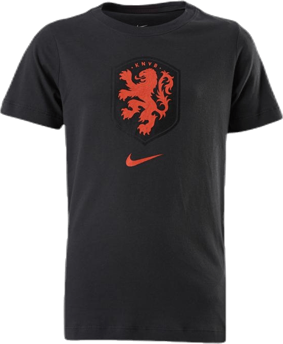 Netherlands Tee Evergreen Crest Junior Grey, Unisex, Odevy, Tričko, Futbal, Čierna, S