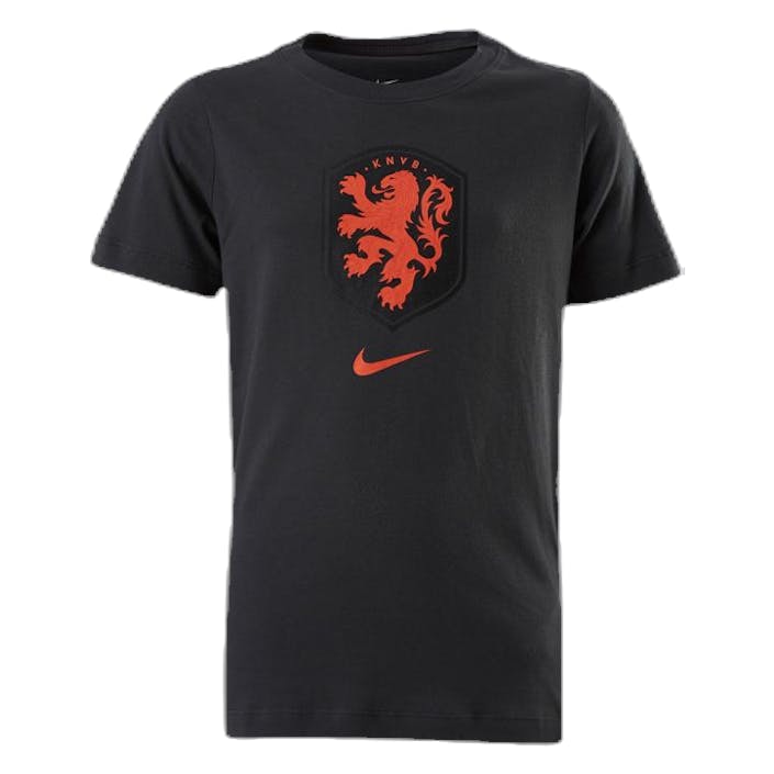 Netherlands Tee Evergreen Crest Junior Grey, Unisex, Odzież, Podkoszulek, Piłka nożna, Czarny, M