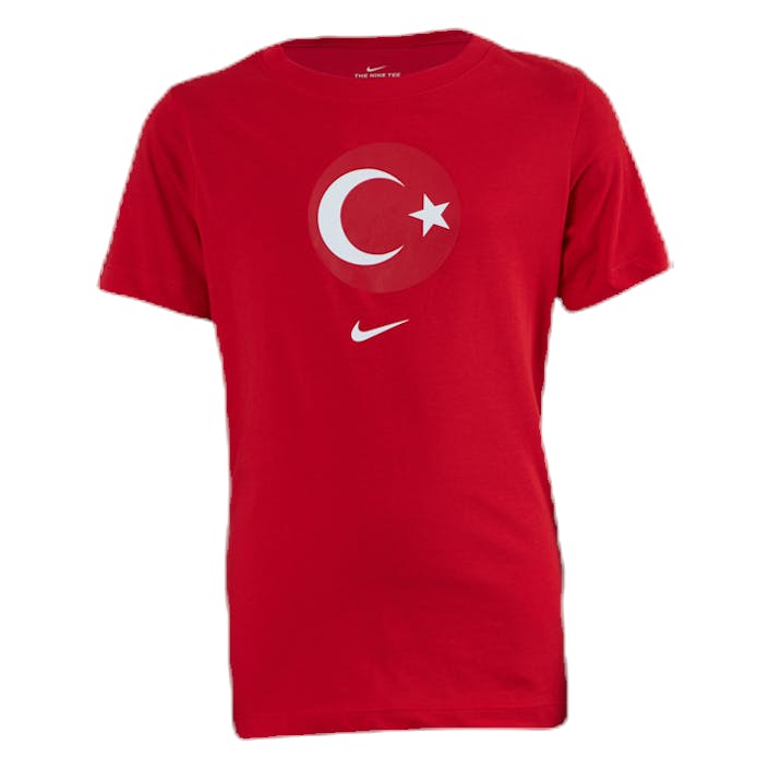 Turkey Tee Evergreen Crest Junior Red, Unisex, Odevy, Tričko, Futbal, Červená, M