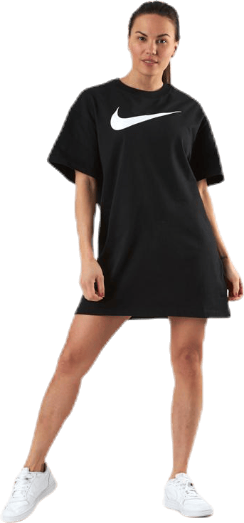 Nsw Swsh Dress White/Black, Female, Apparels, skirts & dresses, Black, L
