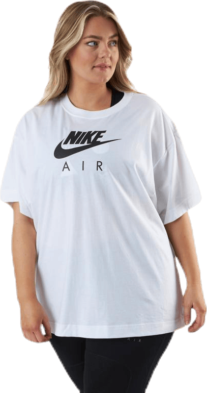 Nsw Air Ss Bf Top Plus White, Female, Apparels, T-shirt, White, XXL