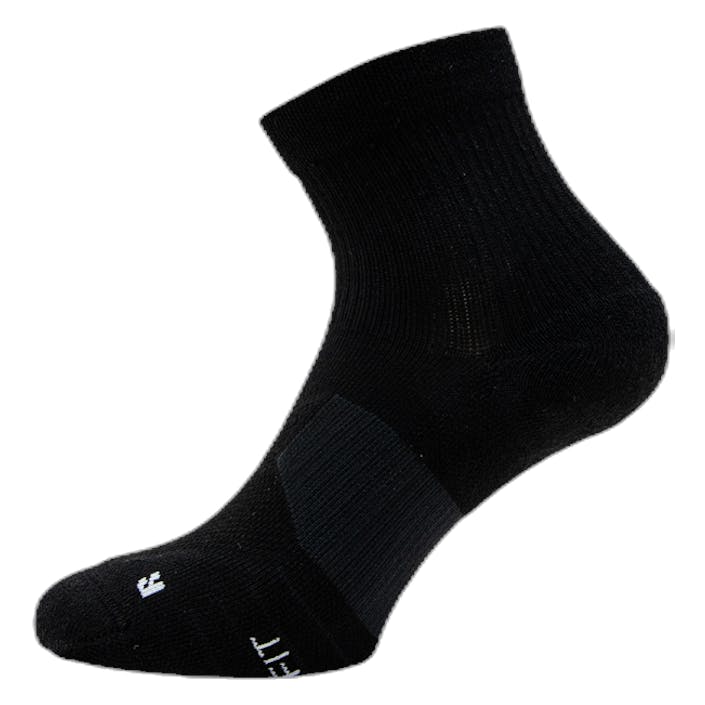 Multiplier Running Ankle Socks (2 Pair) BLACK/WHITE, Unisex, Vaatteet, Sukat, Juoksu, Musta, L