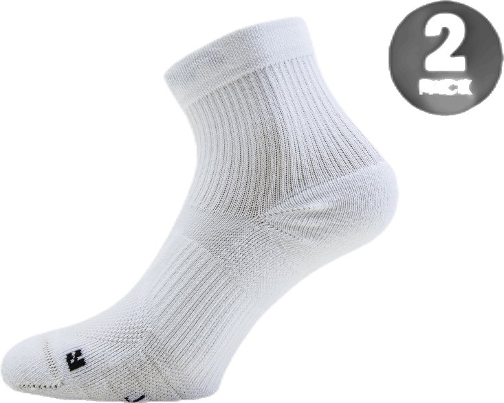 Multiplier Running Ankle Socks (2 Pair) WHITE/BLACK, Unisex, Kläder, Strumpor, Löpning, Vit, L
