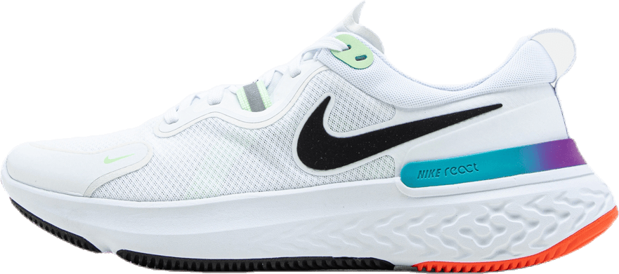 React Miler Green/White/Black, Male, Topánky, Bežecké topánky, Beží, Biely, EU 46