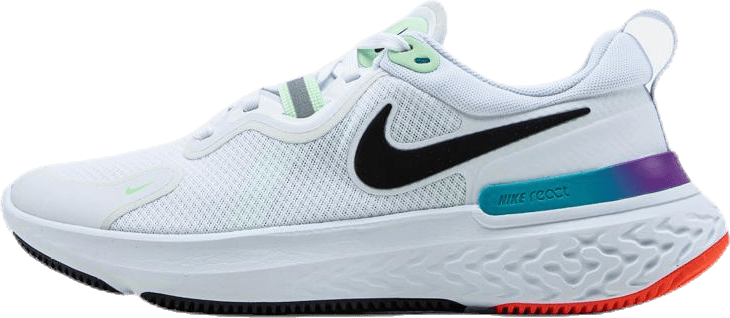 React Miler White/Green, Female, Buty, Buty do biegania, Bieganie, Wielokolorowy, EU 42