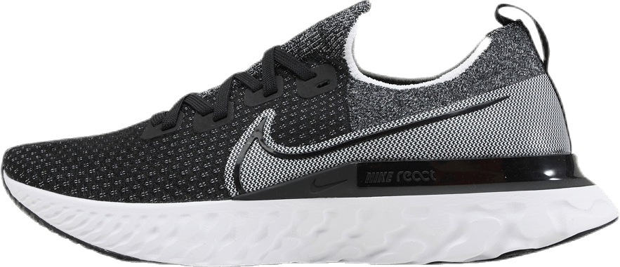 React Infinity Run Flyknit White/Black, Male, Buty, Buty do biegania, Bieganie, Czarny, EU 45
