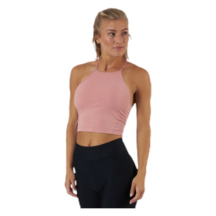 Yoga Stmt Cln Crop Tank Pink/Beige, Female, Vêtements, Tops, Yoga, Rose, M