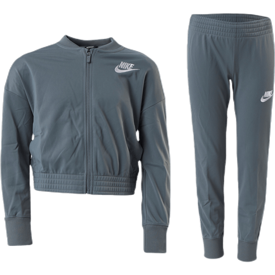 Girls Track Suit Tape White/Grey