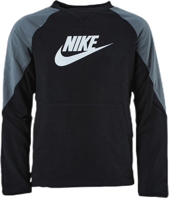 Mixed Material Crew Junior Black/Grey