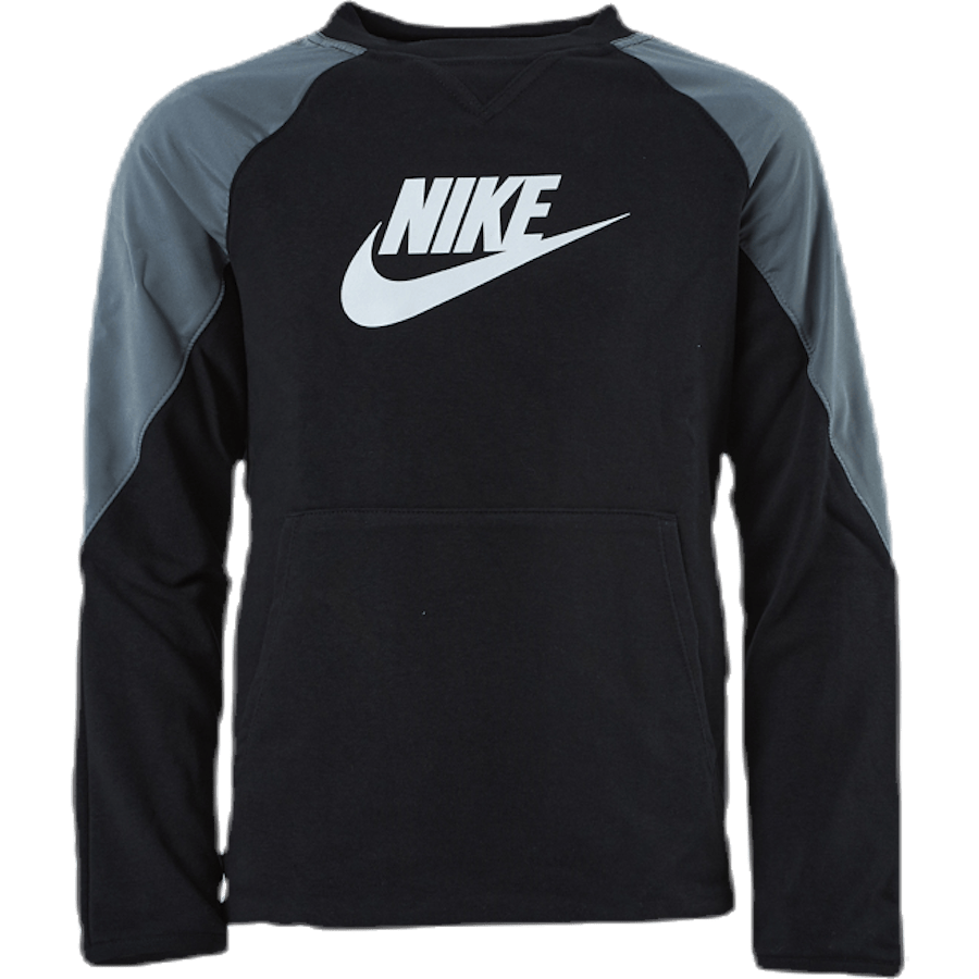 Mixed Material Crew Junior Black/Grey