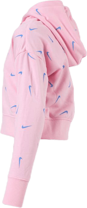 Swooshfetti Crop Hoodie Junior Pink/Blue - Bild 2