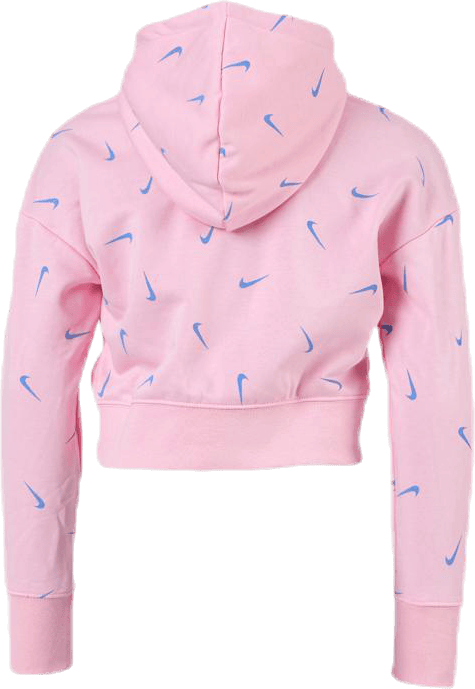 Swooshfetti Crop Hoodie Junior Pink/Blue - Bild 3